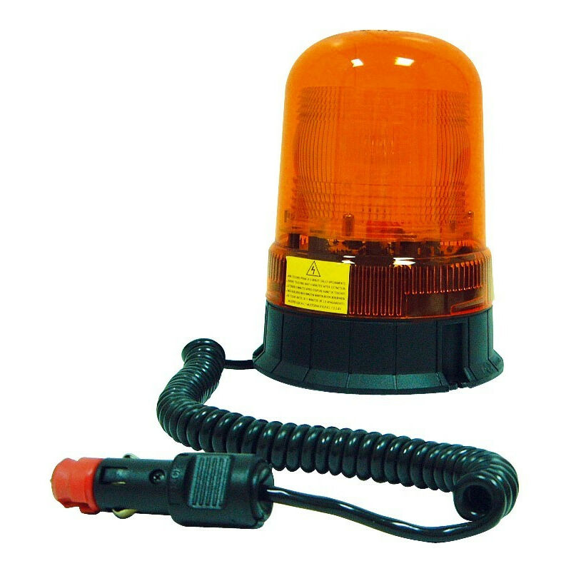 Gyrophare plot balise de sécurité routière LED orange rechargeable
