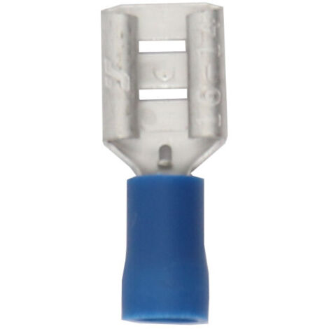 Cosses plates femelles bleues 6,35 mm - Sachet de 1000 (1/2)