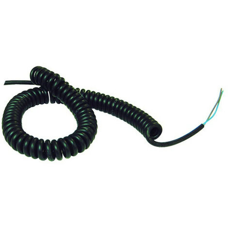 Cable spiralé 3G1 mm longueur 3 mètres Blanc - 29,30€