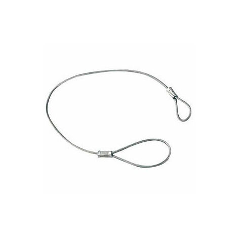 Maxter – Câble de rupture pour remorque 600 mm – Boucle compatible rotule 50 mm – Câble en acier renforcé – Sécurité renforcée en cas de désaccouplement