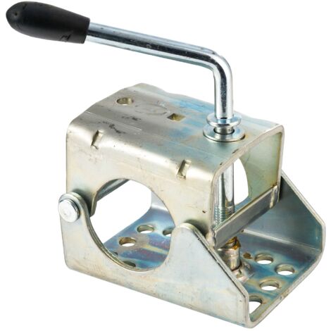 Maxter – Collier roue jockey à boulonner 60 mm – Poignée de blocage intégrée – Fixation robuste pour remorque – Longueur 13 cm (1/5)