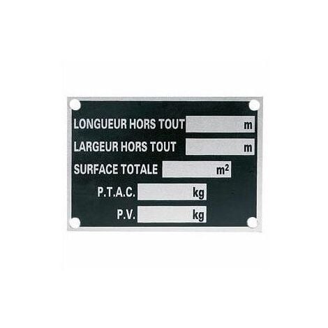 Plaque Constructeur en Aluminium