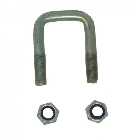 Maxter – Bride tube large 30x20 mm – Fixation solide avec écrou nylstop – Pour remorque – Dimensions optimisées pour installation sécurisée