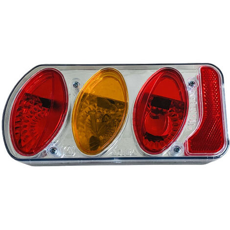 Feu arrière 5 fonctions gauche – Clignotant, stop, veilleuse, brouillard, catadioptre – 12V, 222 x 100 x 55 mm – Aj.Ba