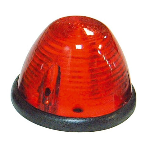 Feu de position 312 – Rouge – 12V – Diamètre 76mm – Hauteur 53mm – Type de cabochon vissé – Alimentation 1 ampoule 12V 5W – SIM