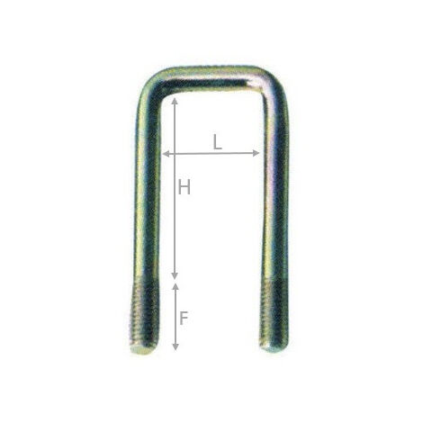 Trigano – Bride pour tube haut 40x80 avec écrou Nylstop M10/25 – Fixation sécurisée pour applications industrielles – Matériaux résistants