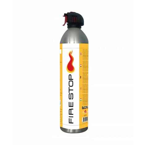 Spray anti feu 600ml – Pression permanente – Pour feux solides, liquides et huiles – Vanne à gâchette pour utilisation rapide
