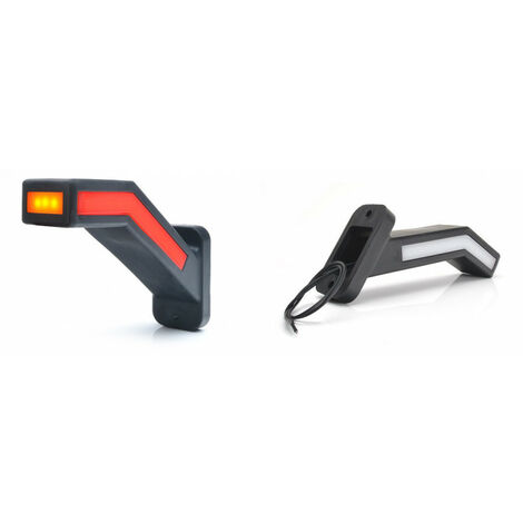 Maxter – Feu de gabarit et clignotant gauche LED – Éclairage 12V – Longueur 120mm – Signalisation efficace pour remorque
