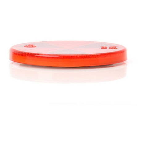 Catadioptre rond 60mm adhesif rouge