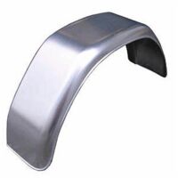 Maxter – Garde-boue rond 13 pouces galvanisé – Protection contre éclaboussures et boue – Installation rapide sur remorques et véhicules utilitaires