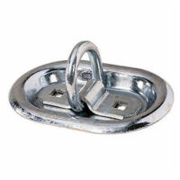 Maxter – Anneau d'amarrage en acier zingué – Cuvette d'encastrement – Stabilise chargements sur remorque – Longueur 100mm
