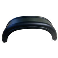 Garde boue 10 pouces en plastique noir pour remorque – Protection contre boue et éclaboussures – Installation rapide et facile – Dimensions 625 x 237.5 x 180 mm – Knott