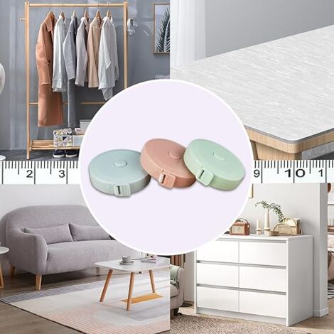 SHINING HOUSE Cinta métrica de 1,5 m/60 pulgadas, práctica cinta