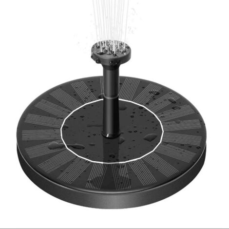 Fuente Solar Para Estanque Horuili - Bomba De Agua 5V 1.5W, 7 Estilos De Chorro, Panel Solar Incluido, Fácil Instalación