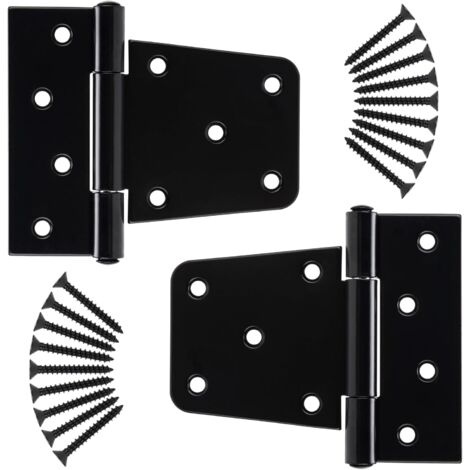 Design House 189795 - Bisagras De Puerta Para Puertas Interiores, Paquete De 12 Unidades, 3.5 X 3.5 Pulgadas, Bisagra De Puerta Redondeada De Acero De Radio De 5/8 Pulgadas, Latón Satinado, Se Adapta
