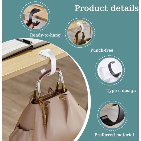 SilverHooks - Gancho Para Bolso De Mano Ligero Para Mujer, Soporte Para