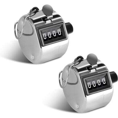 4 Contadores Manuales Digitales Con Luz LED Y Anillo Ajustable - Para Deportes, Inventario, Golf Y Manualidades | Rango De Conteo 0-99999