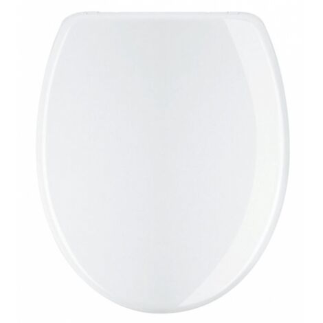 Olfa – Abattant WC en résine thermodurcissable – Descente assistée – Déclipsable – Fixations inox – Compatible cuvettes normalisées – 7AU900101