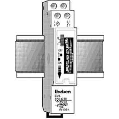 Theben – Horloge programmable analogique 230V 16A – 96 segments de commutation – Période de 15 minutes – Réserve de marche 3 jours - SUL 180 A