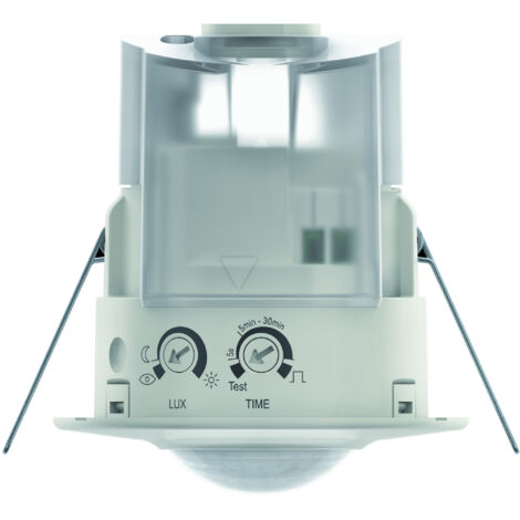 Theben – Détecteur de mouvement 360° blanc – Fixation encastrée plafond – Portée 8 m – IP44 – Capacité 10A pour espaces intérieurs/extérieurs
