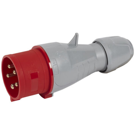 Legrand – Fiche mobile droite P17 32A 380V à 415V – IP44 3P+N+T – Pour chantiers intérieurs/extérieurs – 555239