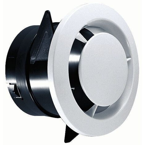Atlantic – Bouche VMC fixe diamètre 125 mm – Manchon court 100 mm – Compatible VMC simple et double flux – 422152