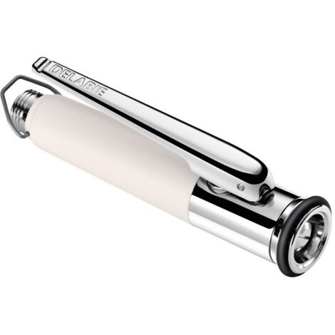 Delabie – Douchette pour robinet 433000 – Laiton massif chromé – Jet réglable 8/9 l/min – Manche antidérapant et antichoc