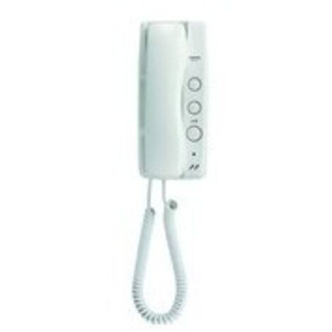 Aiphone – Combiné audio 1 bouton commande – Fixation murale – Connexion RJ11 – Secret de conversation – Pour 2 postes audio – GF1DK