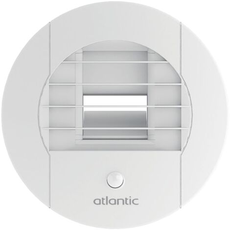 Atlantic – Bouche VMC hygroréglable 80 mm – Débit 5 à 30 m³/h – Détection de présence – Installation facile – 526594