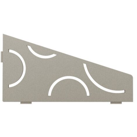 Tablette CURVE S3 SCHLUTER Finition Alu structurée Gris pierre "TSSG"