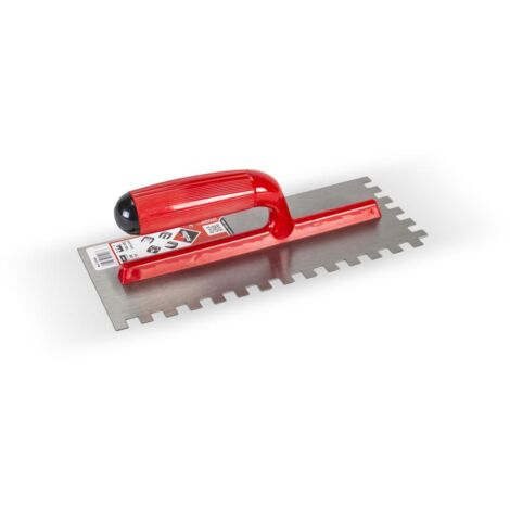 Rubi – Peigne en acier spécial 28 cm – Lame résistante à l'usure – Denture 10 x 10 mm pour application adhésifs – 25906