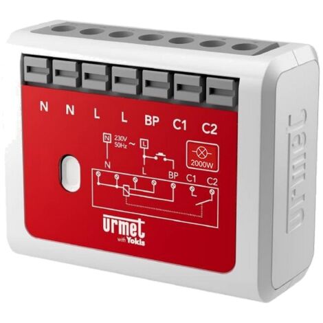 Micromodule télérupteur temporisé encastrable 2000W Yokis Urmet Up Zigbee