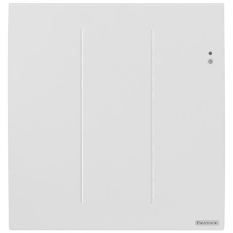 Thermor – Radiateur à inertie connecté 479321 – 750W horizontal blanc – Pour pièces de taille moyenne – Chauffage moderne et efficace