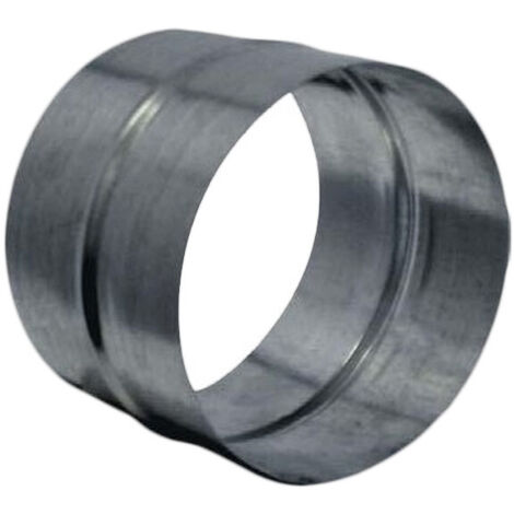 Unelvent – Manchon raccord mâle en acier galvanisé D 80 mm – Raccordement conduits ventilation – Étanchéité par joints classe D – 860355