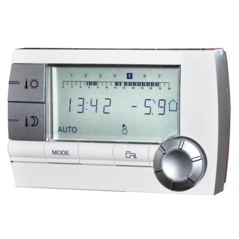 Commande à distance radio CDR AD284 – Télécommande pour chauffage – Alimentation secteur – 2 canaux – Compatible avec systèmes De Dietrich