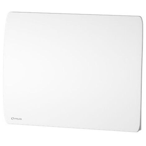 Noirot – Radiateur à inertie horizontal 1500W – Corps monobloc en aluminium – Surface galbée blanc satiné – Programmation journalière et hebdomadaire