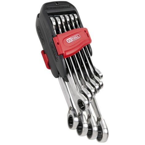 KS Tools - Jeu 10 clés mixtes cliquet à réversible - 503.4620 (1/10)