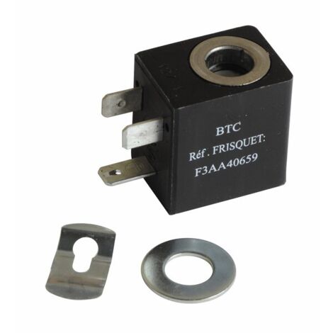 Bobine vanne auto zéro BICERANE 01 – Tension 100V – Filetage plomberie 1/2" – Compatible chaudières Frisquet - F3AA40659