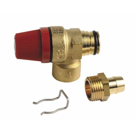 De Dietrich – Soupape de sécurité 3 bars 1/2' – Pression max 3 bars – Pour chaudières – Référence S100797