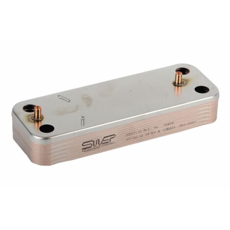Diff – Échangeur thermique 12 plaques – Remplacement pour chaudières Ideal Standard et Baxi – Performances préservées pour dépannage efficace