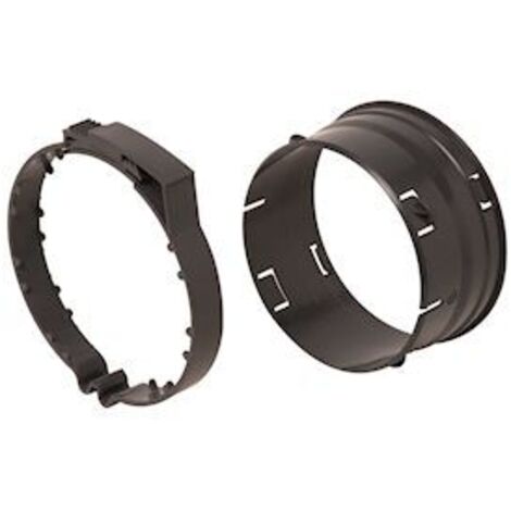 Aldes – Collier raccord VMC D.125mm Easyclip – Plastique noir – Installation rapide et étanche – Compatible VMC résidentielle – 11033010