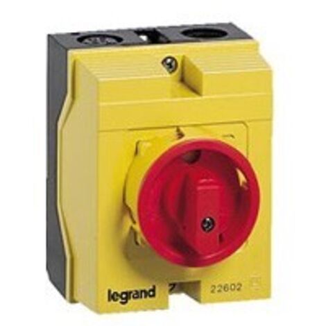 Coffret de proximité 25A IK07 3P+N pour coupure ou sectionnement d'un moteur 1 vitesse LEGRAND 022602