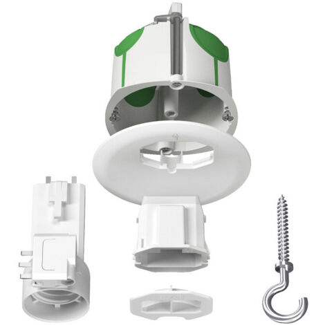 Schneider Electric – Boîte d'encastrement mural DCL Multifix Air – Couvercle non affleurant – Étanche à l'air – Installation rapide par vis – IP20 – 67mm diamètre - IMT35023