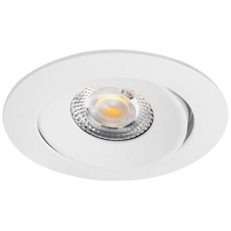 Aric – Spot encastré LED orientable 5W CCT 3000-4000K blanc – Installation facile sans boîte d'encastrement – IP20/65 pour intérieur