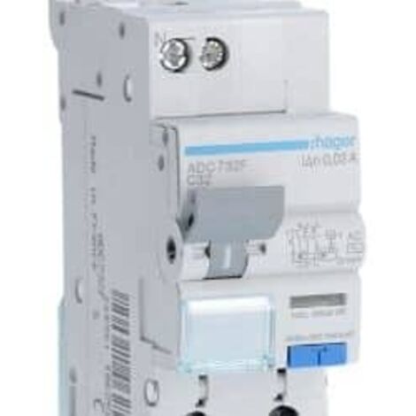 disjoncteur différentiel 32a 3ka 30ma type ac bi-polaire hager vis-vis