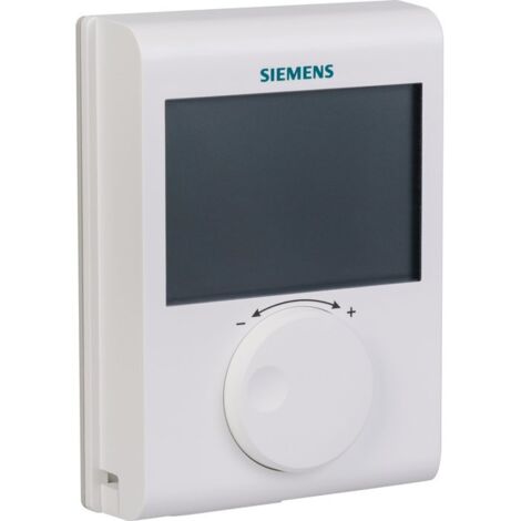 Siemens – Thermostat d'ambiance numérique RDH100 – Écran LCD – Plage 5°C à 30°C – Régulation TPI – Compatible chauffage central