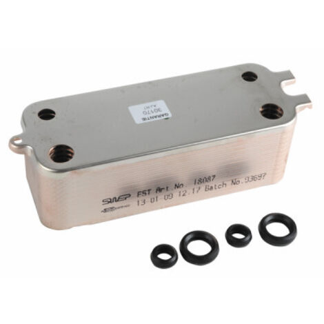 Diff – Échangeur thermique 24 plaques – Compatible chaudières ELM Leblanc et Bosch – Transfert thermique efficace – Installation pro recommandée - 87167723990