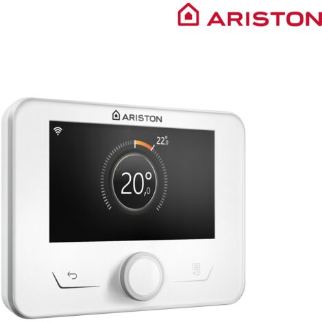 Ariston Group – Thermostat modulant programmable filaire Sensys HD blanc classe V – Régulation modulante – Compatible chaudières Ariston – 3319467