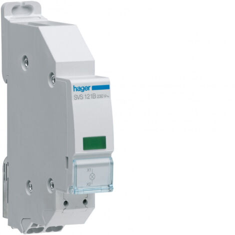 Voyant LED vert 230VAC QC passage de barre - Hager (1/3)