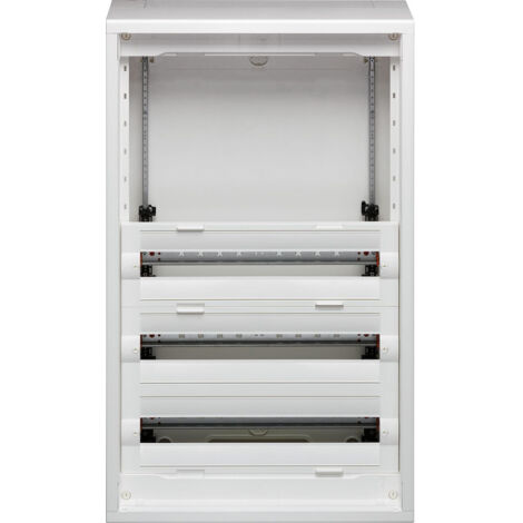 Hager – Coffret électrique nu 5 rangées 120 modules – Saillie – IP40 pour installations tertiaires – Acier revêtu pour protection durable